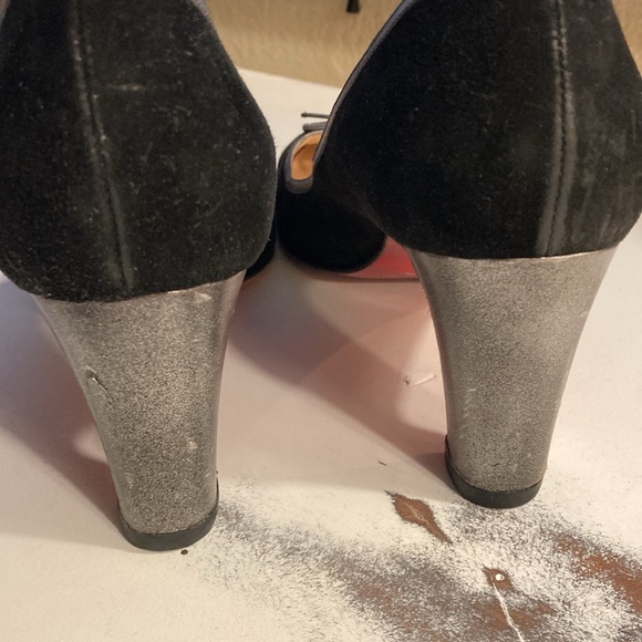 Christian louboutin black/grey size 40 heels - Picture 4 of 9